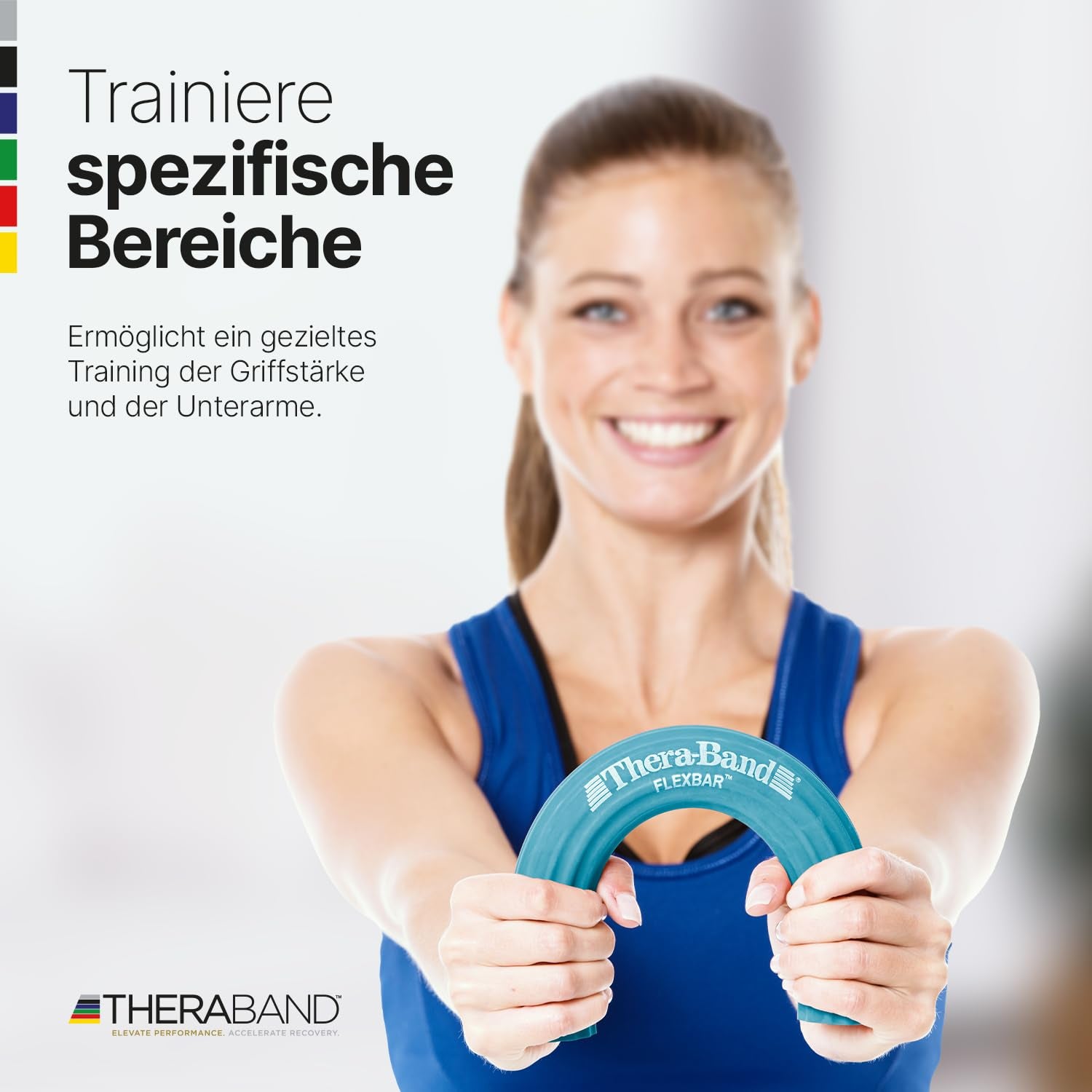 Flexbar, Tennis Elbow Therapy Bar, Relieve Tendonitis Pain & Improve Grip Strength, Resistance Bar for Golfers Elbow & Tendinitis, Green, Medium, Intermediate