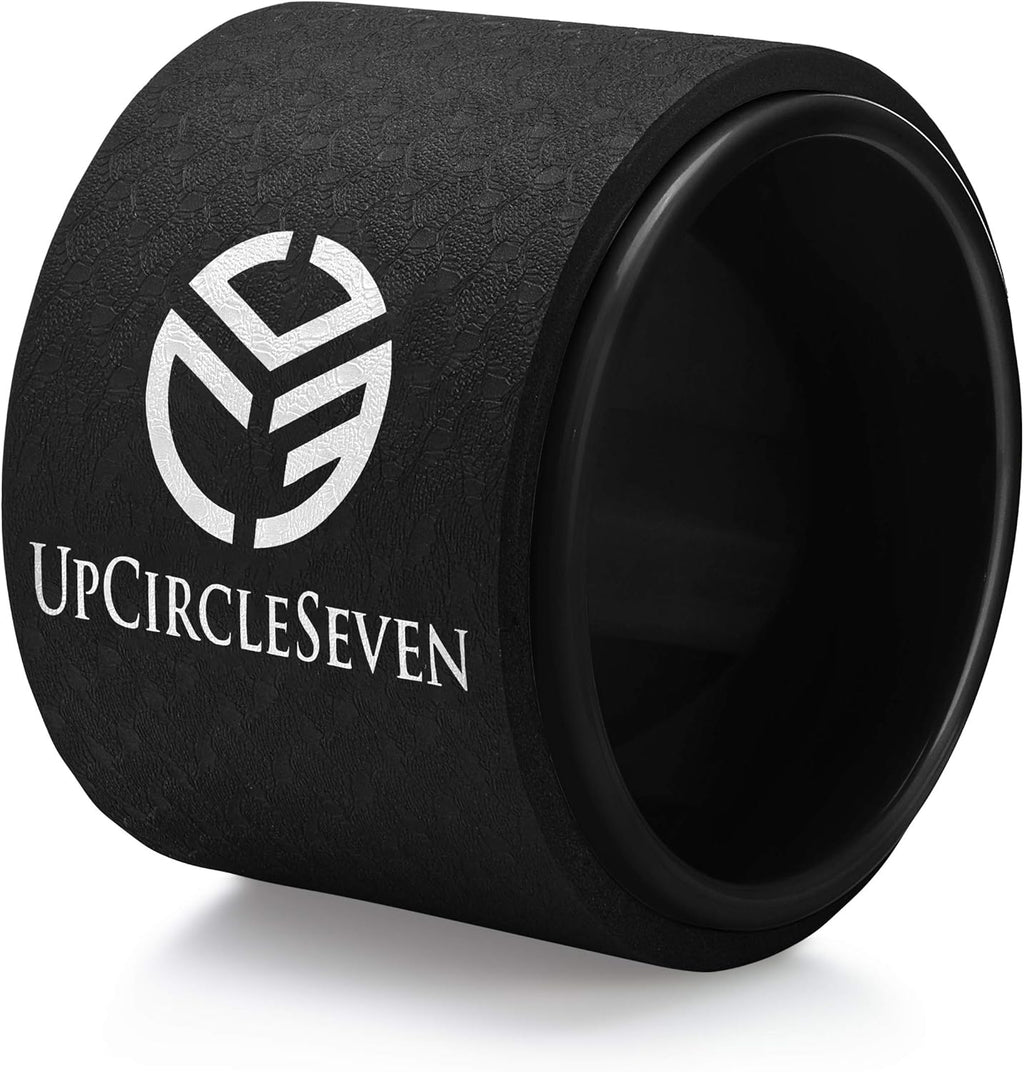 Back Roller & Yoga Wheel - Relieve Lower & Upper Back Pain & Stiffness - Therapeutically Stretch, Mobilize & Decompress Your Spine - Increase Mobility, Flexibility & Alignment